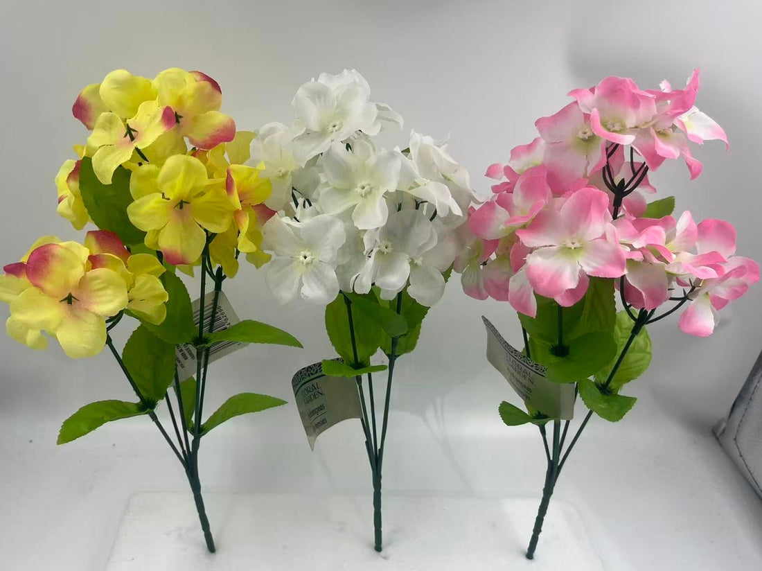 Artificial Hydrangea Floral Bush - Spring Home Decor