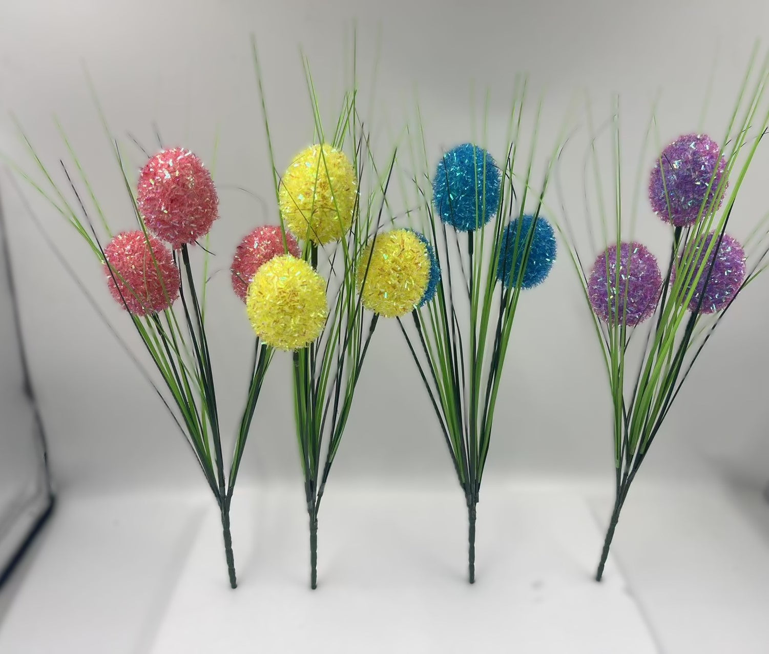 The Glitter Tinsel Easter Egg Floral Pick Collection
