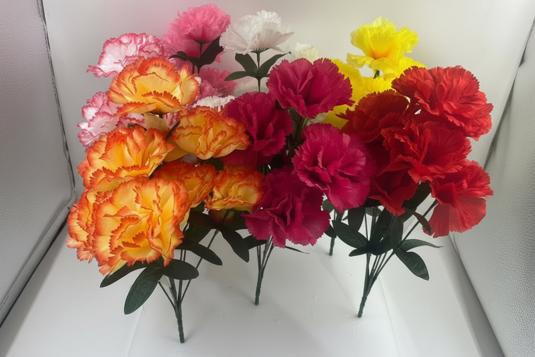 Artificial Carnation Floral Bush - Mother&