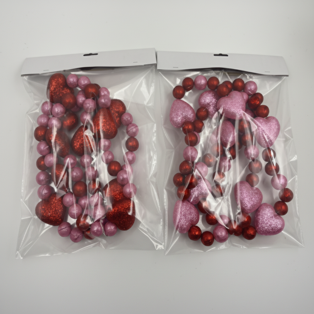 [492-S27-014] Mini Valentine Hanging Heart Ornament Pack