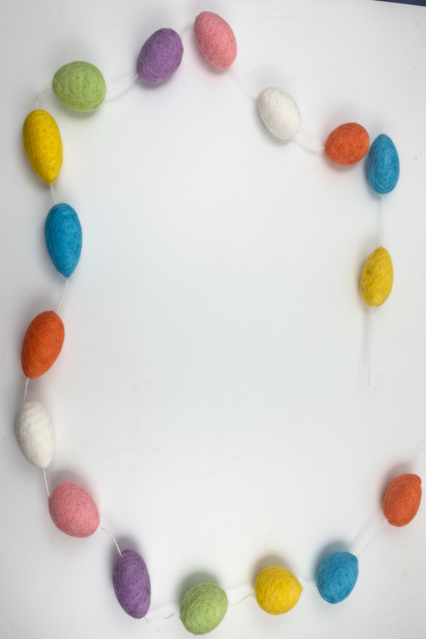 Pastel Easter Egg Garland - Spring Party Decor